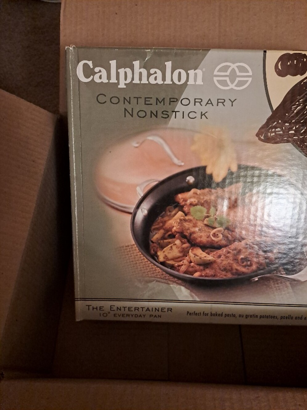 New In Box Calphalon Contemporary Nonstick Entertainer Pan - Black